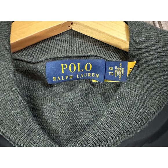 Polo Ralph Lauren Hybrid Nylon Cotton Jacket sz 2XL colorblock black grey NWTO - Picture 2 of 6